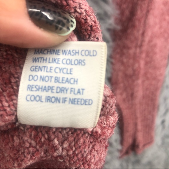 Maurices Sweater Womens Large Heathered Vneck Hooded Pullover - Picture 7 of 11